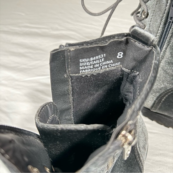 mySTYLE | Velvet Lace-Up Boots | 8 - Picture 7 of 9